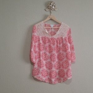 100% silk calypso st.Barth top